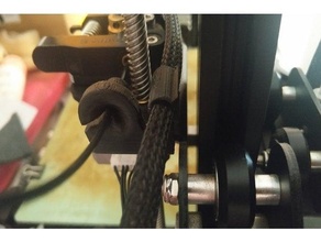 ender 3 pró pequeno filamento guia remixar suporte cabo crialidade 3d print model - Mito3D