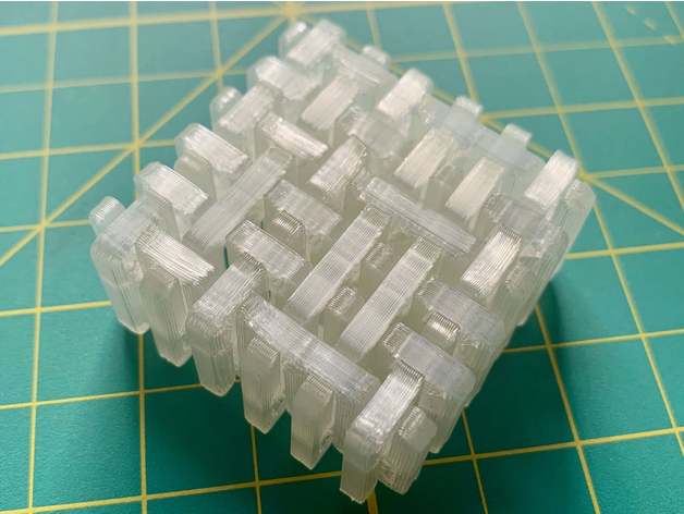 12 piece interlocking comb puzzle 3d 3D print model - Mito3D
