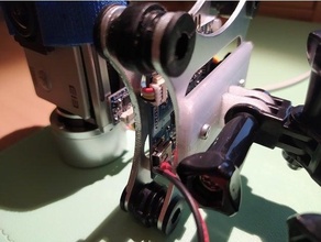 simples 2 eixo gimbal gopro adaptador 3d print model - Mito3D