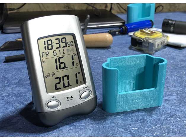 support pour thermometre tfa 3D print model - Mito3D