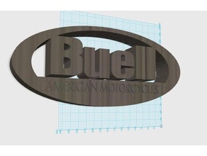 Buell moto logo 3d motocicleta 3d print model - Mito3D