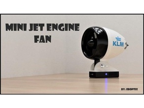 mini Jet motore fan aeromobili aereo più fresco Fai 3d print model - Mito3D