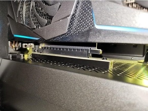 fractale vrc 25 soutien support câble carte conception fléchir flex GPU graphique riser affaissement verticale 3d print model - Mito3D