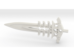 toa tuyets barbed broadsword bionicle sword tuyet 3d print model - Mito3D