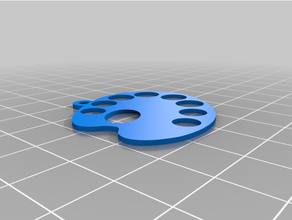 palet küpe delikler reçine boyama 3d print model - Mito3D