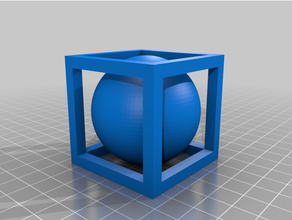 ball cage sculpture 3d print model - Mito3D