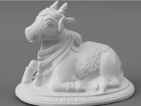 nandi taureau veau vache hindou hindouisme Inde Indien Shiva 3d print model - Mito3D