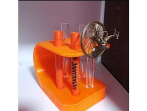 germeister test-tube holder alcohol jager jgermeister shot shotglass testtube tube 3d print model - Mito3D