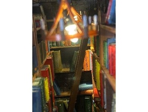 minyatür kütüphane kitap merdiven kuytu 3d print model - Mito3D