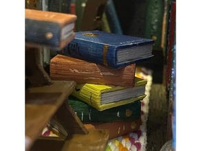 miniature stack books 3d print model - Mito3D