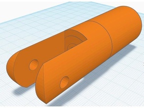 bobine titulaire soutien 15mm étagère ender 3 v2 tube 3d print model - Mito3D