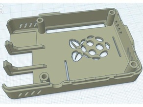 framboise 4 Cas gaine logo pi 3d print model - Mito3D