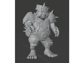 heavy armored halfling - blood bowl 3d print model - Mito3D