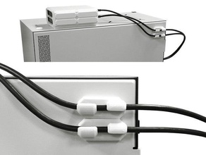 cable administración imán telar cadena acortar guía rail soporte 3d print model - Mito3D
