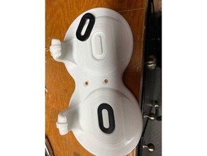 oculus quest 2 wall mount set printable logo insert 3d print model - Mito3D