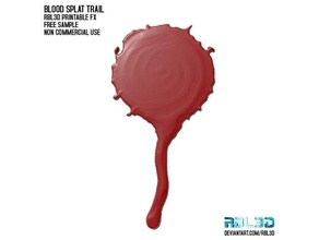 blood effects splat trail free sample actionfigure diorama sfx weapon 3d print model - Mito3D
