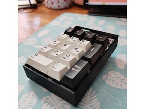 discipad high profile case mechanical keyboard numpad 3d print model - Mito3D