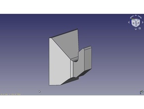 microphone hook freecad v019 icom 2730 mic 3d print model - Mito3D