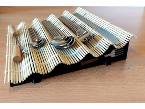 besteck halter - cutlery organizer holder kitchen 3d print model - Mito3D