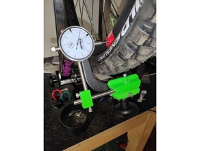 dial indicator bracket parktool truing stand bicycle bike tool mtb wheel 3d print model - Mito3D