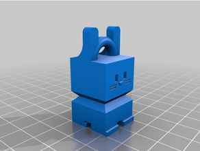 cali tavşan anahtarlık 3d print model - Mito3D