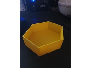 polygon stack box container containers stackable tray trays storage 3d print model - Mito3D