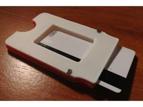 sencillo tarjeta billetera soporte 3d print model - Mito3D