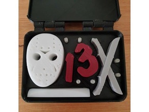 jason voorhees box friday 13th gift horror inabox ornament 3d print model - Mito3D