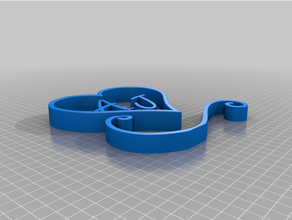 a+j heart 3d print model - Mito3D