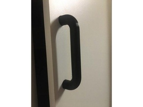 parametric door handle handlebar 3d print model - Mito3D