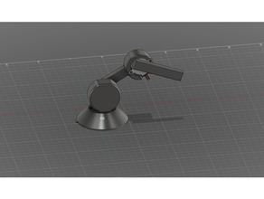 sencillo robot brazo 28byj 48 robótico robótica paso 3d print model - Mito3D