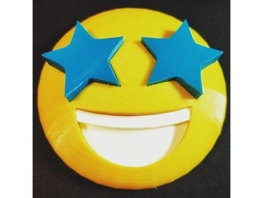 emoji estrellas emojis sonreír estrella telegrama tinkercad whatsapp amarillo 3d print model - Mito3D