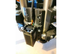 mpcnc láser montar neje 3 5 remezclar 35w 35 3500 3500mw grabador grabado Cortador add on añadir modificación herramienta 3d print model - Mito3D