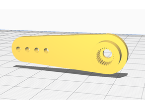 11g servo braccio montaggio arduino montare Lavori solidi spline 3d print model - Mito3D