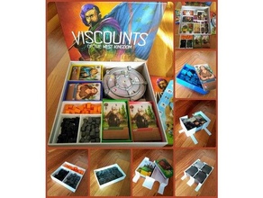 Viscounts oeste reino organizador jogo tabuleiro jogos inserções incrustação inserir 3d print model - Mito3D