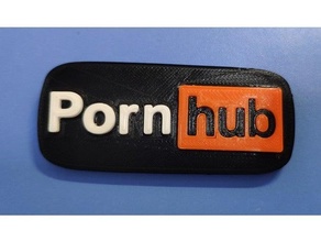 porte clés snipaste pornhub logo 3d print model - Mito3D