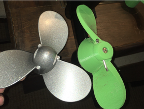 2 blade outboard 1 5hp propeller 3d print model - Mito3D