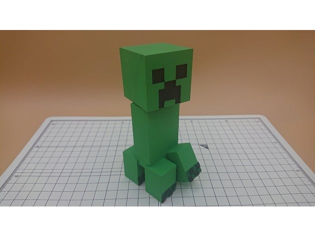 Minecraft Kriechpflanze Zahl Zahlen 3D print model - Mito3D