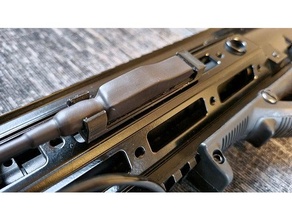 m4 carbine flashlight pressure switch holder airsoft accesories attachment parts gun m416 3d print model - Mito3D