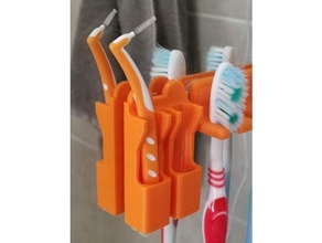 interdentaire brosse titulaire soutien dents 3d print model - Mito3D