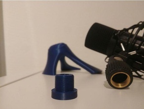 Schraube glatt Mikrofon Stand 3d print model - Mito3D