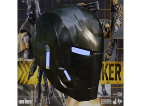 iron man mark 25 striker helmet updated cosplay iron man mark 25 marvel props 3d print model - Mito3D