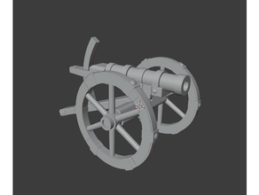 medieval cannon 28mm bombard weapon tabletop gaming 3d print model - Mito3D