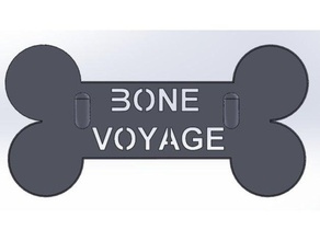 dog bone key holder keyring wall hook 3d print model - Mito3D
