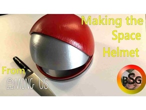 among us - space helmet 3d print model - Mito3D