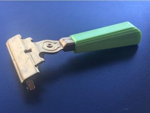 classic injector razor handle 3d print model - Mito3D