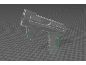 secousse cyber griffe blaster nerf Fusil pistolet mod 3d print model - Mito3D