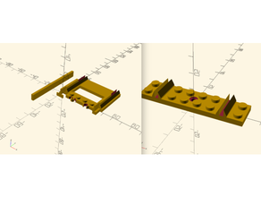 lego brick compatible tracks train track 3d print model - Mito3D