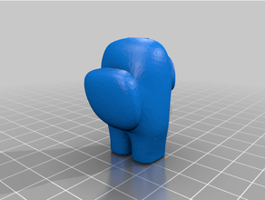 among us supports needed visor 3d print model - Mito3D