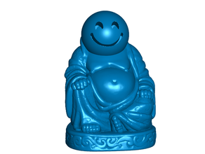 happy emoji buddha emojis 3d print model - Mito3D